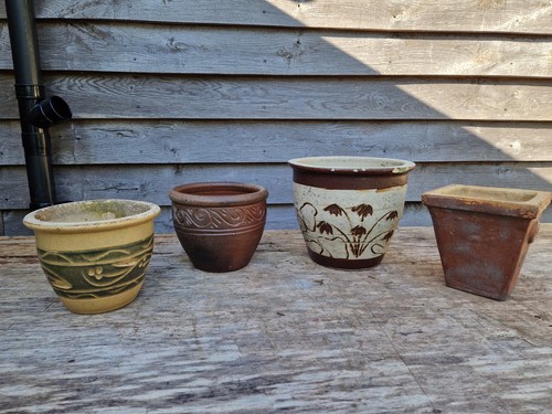 Brown ceramic glazed - 4, x