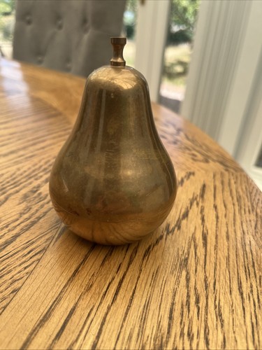 Solid brass pear - solid,