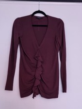 Womens Burgundy Longline