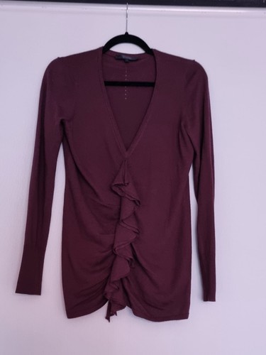 Womens burgundy longline - burgundy,
