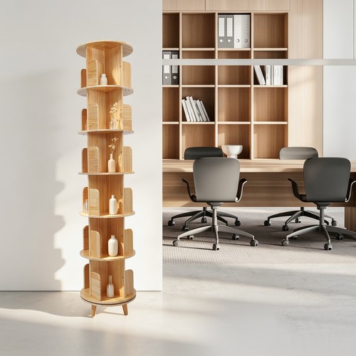 Layer rotating bookshelf - 6,