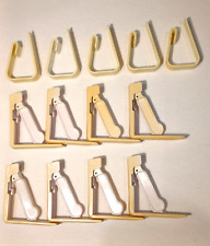 SPRING-LOADED TABLECLOTH CLIPS. SET of EIGHT, PLUS FIVE FREE AS BONUS