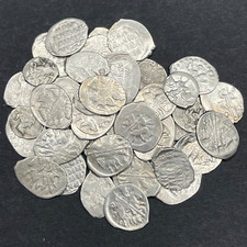 Ivan the Terrible Silver Coin, 1533-1584, Tsardom of Russia Medieval Wire Coin