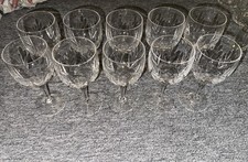 Vintage Cut Glass Crystal Wine