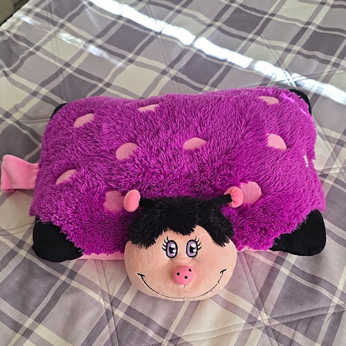 Pillow pets purple ladybug - pillow,
