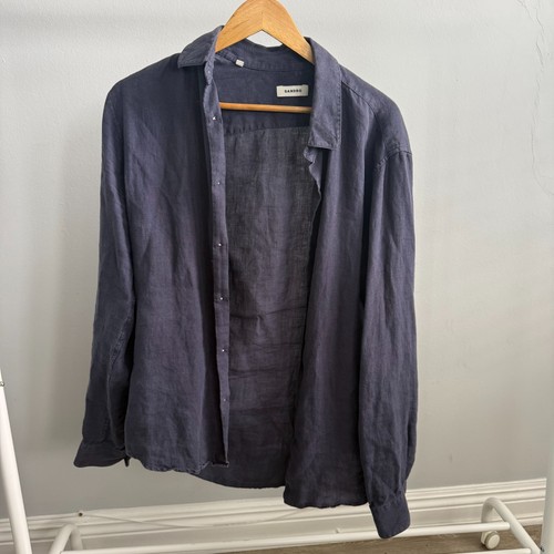 Sandro long sleeve blue hemp - sandro,