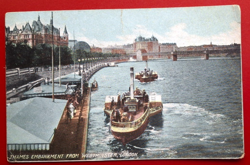 Vintage colour postcard - vintage,