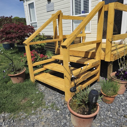 Outdoor steps for caravan - for, and