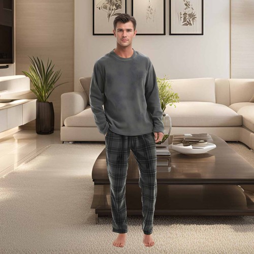 Fluffy fleece pajamas - for, men