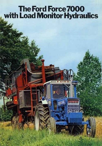 Vintage ford 7000 tractor - ford,