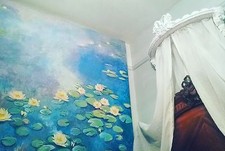 Antique French style bed ciel