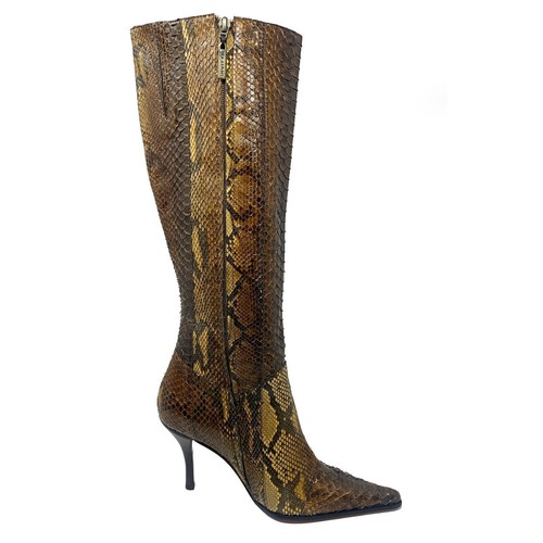 Snake knee high boots - boots, handmade