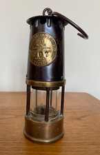 RARE ECCLES PROTECTOR SL  OWNERS NO 207 MINERS LAMP  GRESFORD COLLIERY WREXHAM