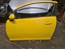 Vauxhall Corsa D 3door Passenger Door Yellow