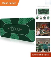 Folding Poker Mat 180x90cm for