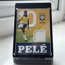 RARE 2017 Panini Mobility Soccer Pele Match Worn Patch Pele Game Memorabilia PC1