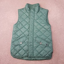 Joules Mens Gilet Medium Green Forest Bodywarmer Quilted Fieldmoor Lightweight