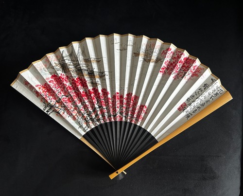Chinese hand painted folding - hand-painted,