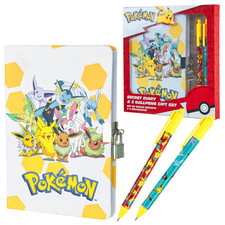Pokemon Stationery Set Secret Dairy for Girls and Boys Notebook and Pen Set