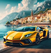Lamborghini Birthday Card or