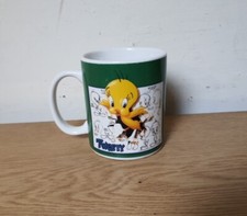 Tweety Bird Vintage Coffee Mug Warner Bros Studio Store Looney Tunes 1995