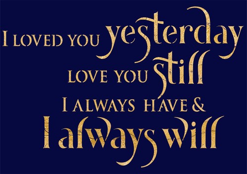 Love stencil words - love, sign