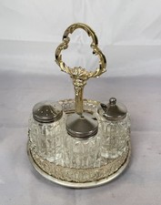 Vintage cruet ornate cut - cruet, glass
