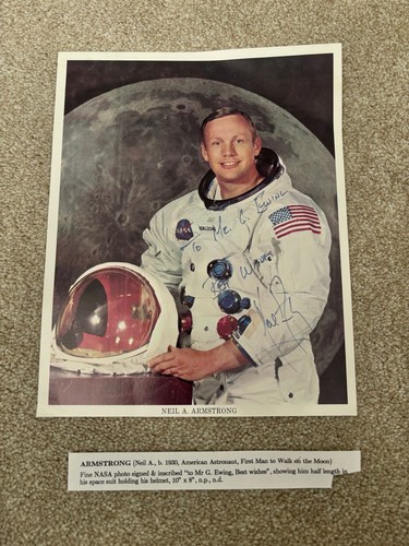 Neil armstrong signed official - signed,