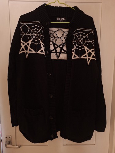 Disturbia black cardigan with - disturbia,