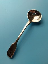ANTIQUE WILLIAM VI SOLID SILVER SALT SPOON 