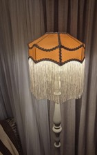 Gold Empire Lampshade 30” Gold Satin Lampshade With Extra Long Tassel