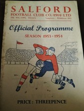 VINTAGE RUGBY LEAGUE PROGRAMME