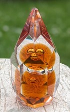 Wedgwood Galaxy Paperweight - Faceted Glass Artwork by Ronald Stennett-Willson