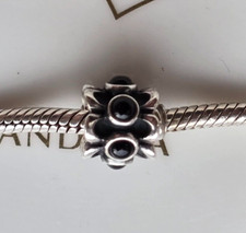 Pandora Black Onyx Forget Me Not Charm #790470O