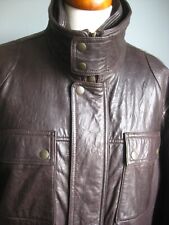 M&S mens LEATHER JACKET COAT
