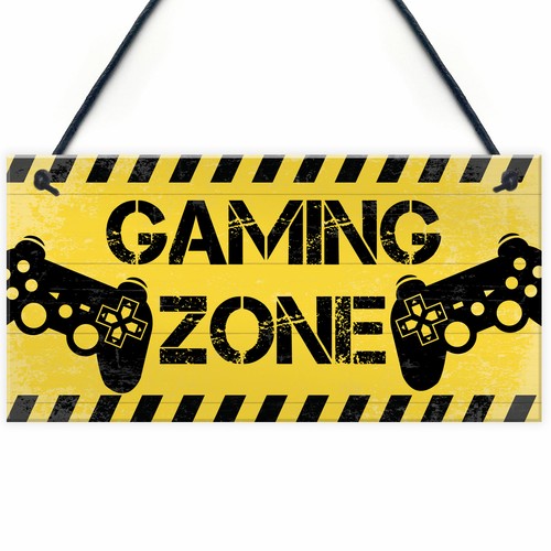 Gaming zone plaque for boys - zone,