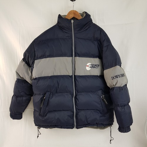 Down impact reversible ski - down,