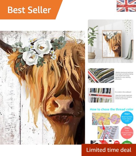 Vibrant highland cow - highland,