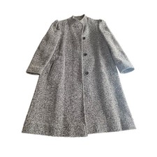 Vintage Tweed Long Winter Coat