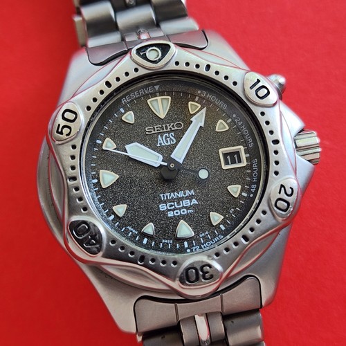Seiko titanium scuba watch - seiko,