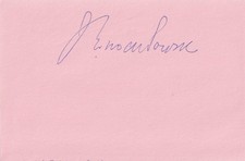 Piece Signed by The Rt Hon J