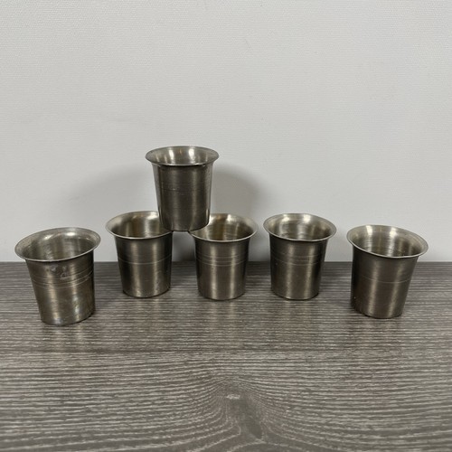 Vintage set pewter shot - vintage,