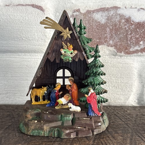 Vintage christmas nativity - christmas,