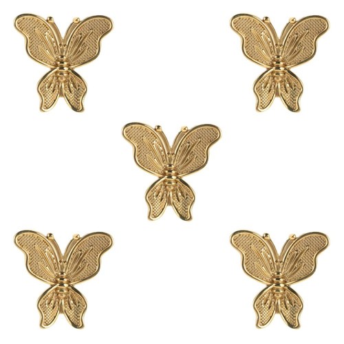 5pcs brass butterfly cabinet - brass,