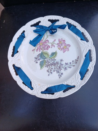 Antique hand painted lace - hand,