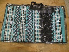 Western Show Horse Saddle Blanket New Zealand Design Handmade Wool Saddle Blanke