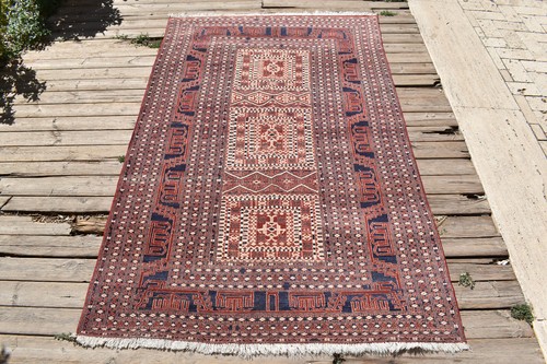 Turkish rug 3x6 handwoven - rug, ft