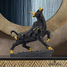 Black Victory Bull Art
