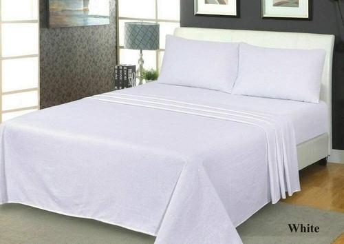 Pristine white fitted flannel - white,