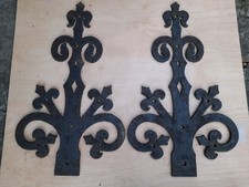 Pair Antique Cast Iron Door